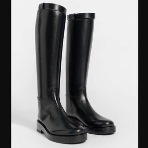 Ann Demeulemeester Leather Riding Boots- BRAND NEW 50% off original price
